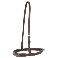 Weaver Leather Weaver Turquoise Cross Beaded Basketweave Noseband