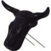 Mustang NRS Deluxe Black Steer Head With Bale Spikes