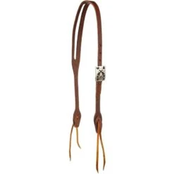 Cowperson Tack 5/8inch Slot Ear Headstall W/ Card Suit & Pistols Hardware