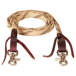 Mustang Flat Waxed Roping Rein -NR Classic Horse Gear Shop 8180 fromShopify 1