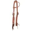 NRS Tack Roughout Single Ear Headstall W/Blood Knot Concho Ends