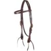 Martin Saddlery Chocolate Skirting Leather Browband Headstall With Heat Colored Buckles -NR Classic Horse Gear Shop 92385 default l