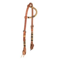 NRS Harness Leather And Rawhide Single Ear Headstall