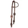 Nrs Tack Oiled 5/8 Inch Box Loop Single Ear Headstall With Copper Bar Buckles -NR Classic Horse Gear Shop 97121 default l