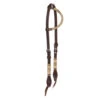 Oxbow Tack Rawhide Braided Chocolate Slip Ear Headstall -NR Classic Horse Gear Shop 98826 default l