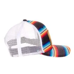 Best Ever Pads Saddle Serape Print Leather Logo Patch Mesh Back Trucker Cap -NR Classic Horse Gear Shop BE SERAPE 4