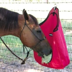 Bar H Equine Economy Hay Bag -NR Classic Horse Gear Shop BH HB 20RED