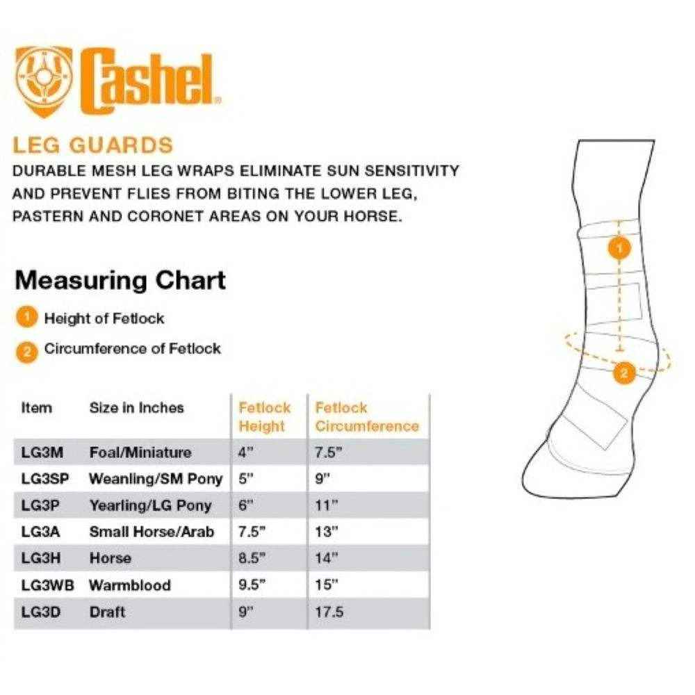 Cashel Company Orange Fly Guard Horse Leg Boots 4 Cashel Company Orange Fly Guard Horse Leg Boots - Image 2