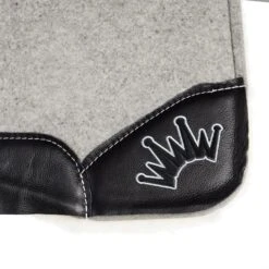 Best Ever Pads Kush Fleesar 3/4 Inch Felt Fleece Bottom Saddle Pad With Black Wear Leathers -NR Classic Horse Gear Shop KUSH 34 SBLK FLC 03