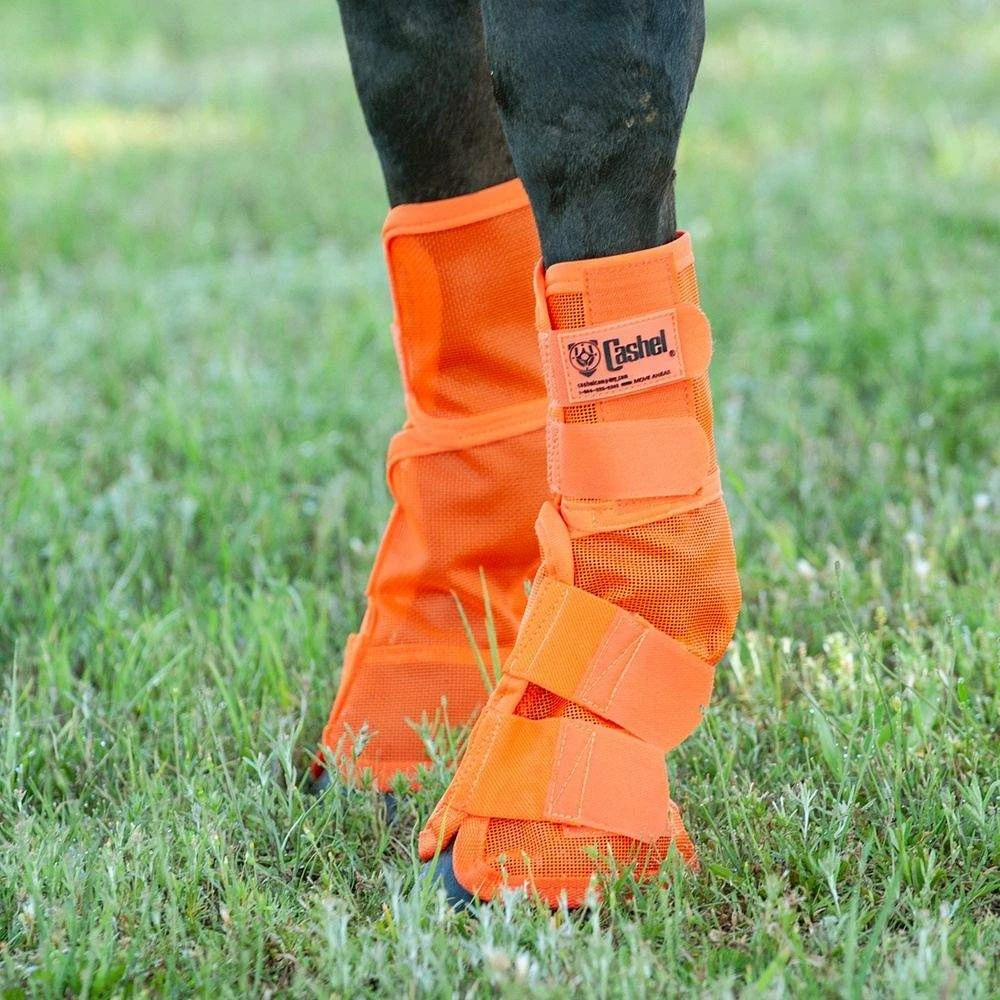 Cashel Company Orange Fly Guard Horse Leg Boots 7 Cashel Company Orange Fly Guard Horse Leg Boots - Image 5