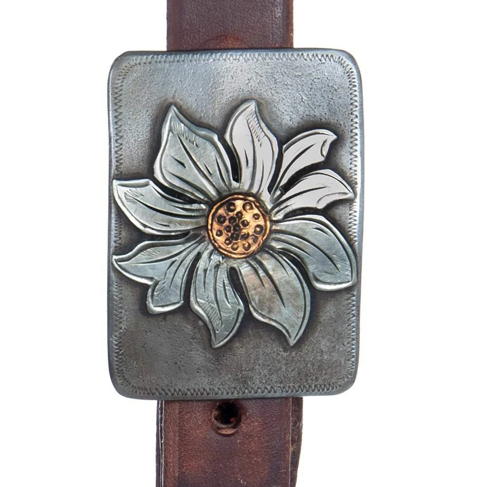 Cowperson Tack Exclusive Silver Sleepy Sunflower Slit Ear Headstall 4 Cowperson Tack Exclusive Silver Sleepy Sunflower Slit Ear Headstall - Image 2