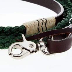 Cashel Company Adjustable Leather And Braided Rope Reins With Rawhide Accents -NR Classic Horse Gear Shop SA RRBR GR 02