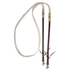 Cashel Adjustable Flat Braid Rein W/Rawhide Accents -NR Classic Horse Gear Shop SA RRBR fromShopify 2