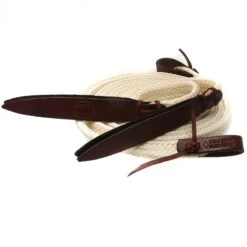 Double Diamond Halters Flat Waxed Nylon Split Reins -NR Classic Horse Gear Shop SR 4900 7 natural 2