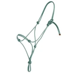 Steele Halters Average Horse Rope Halter 19 Steele Halters Average Horse Rope Halter -NR Classic Horse Gear Shop SRH TAN TURQUOISE 01