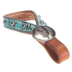 NRS Turquoise Rose Tie Down Keeper -NR Classic Horse Gear Shop TDK TOSF 7050